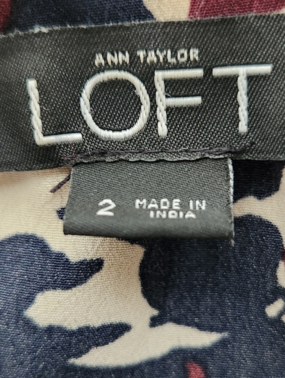 LOFT LONG SLEEVE TIE NECK ROMPER W/POCKETS - Picture 8 of 9